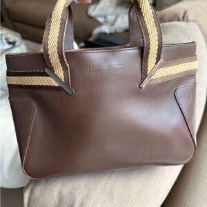 Gucci Brown Leather Tote with Tan Straps